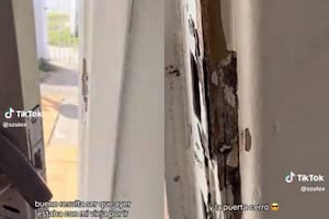 Un joven arregló la puerta de su domicilio, pero el resultado lo dejó perplejo