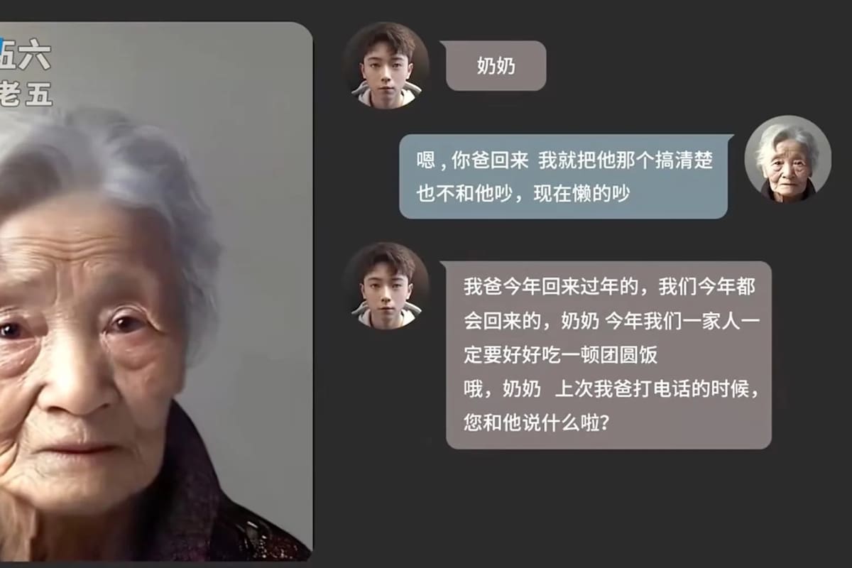 Un joven chino programó una herramienta de chat para que simule ser su abuela, fallecida hace poco; dice que la extraña y que esto le permite conversar con ella como antes