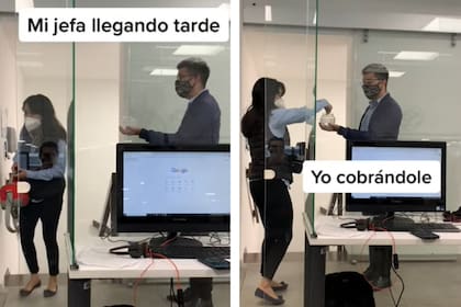 Un joven contó en un video cómo le cobró a su jefa por llegar tarde