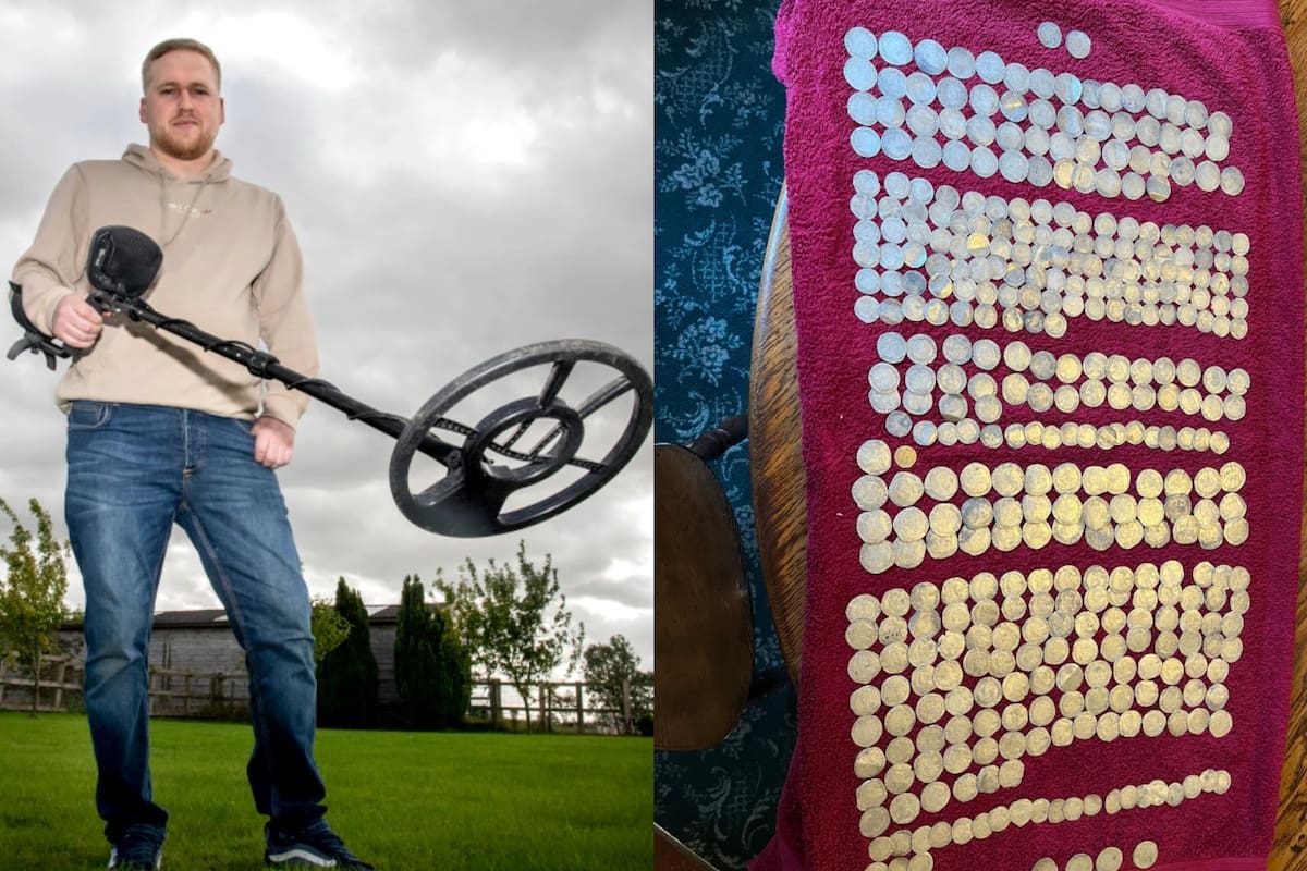 Un joven de 27 años realizó un increíble hallazgo con su detector de metales