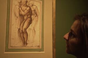 Un joven desnudo (después de Masaccio) rodeado de dos figuras se vendió en Christie’s de París por 24,3 millones de dólares