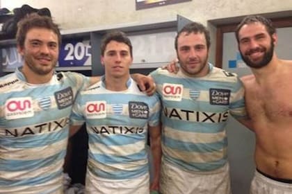 Un joven Juan Imhoff cuando llegó a Racing, donde lo esperaban otros argentinos: Juan Martín Hernández, Juan Pablo Orlandi y Álvaro Galindo