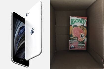 Un joven mexicano contó en Twitter que pidió un Iphone por Internet y le mandaron un jugo en una caja por error