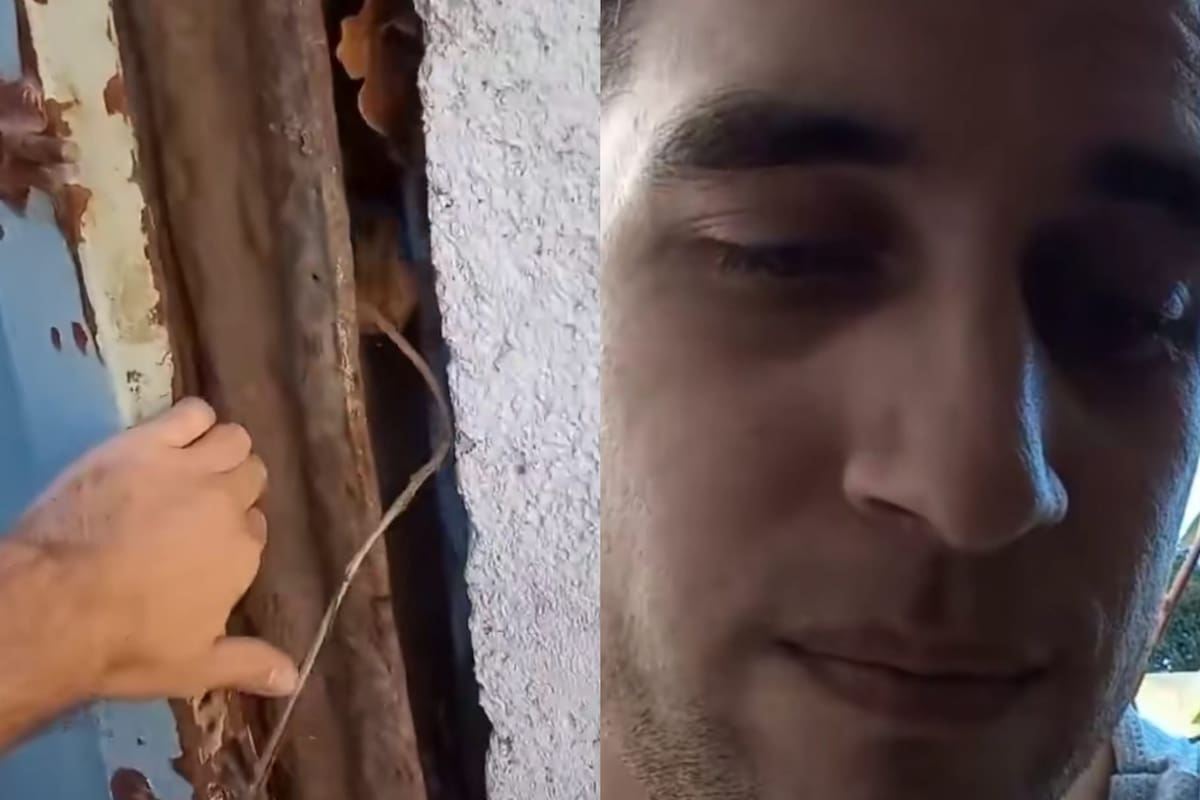 Un joven, oriundo de Córdoba, compró una casa y encontró una puerta secreta que lo llevó a una habitación en la que encontró algo que nunca esperó