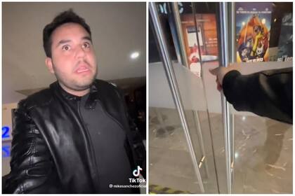 Un joven quedó encerrado en un cine y vivió una verdadera película de terror (Foto: Captura de TikTok @mikesanchezoficial)