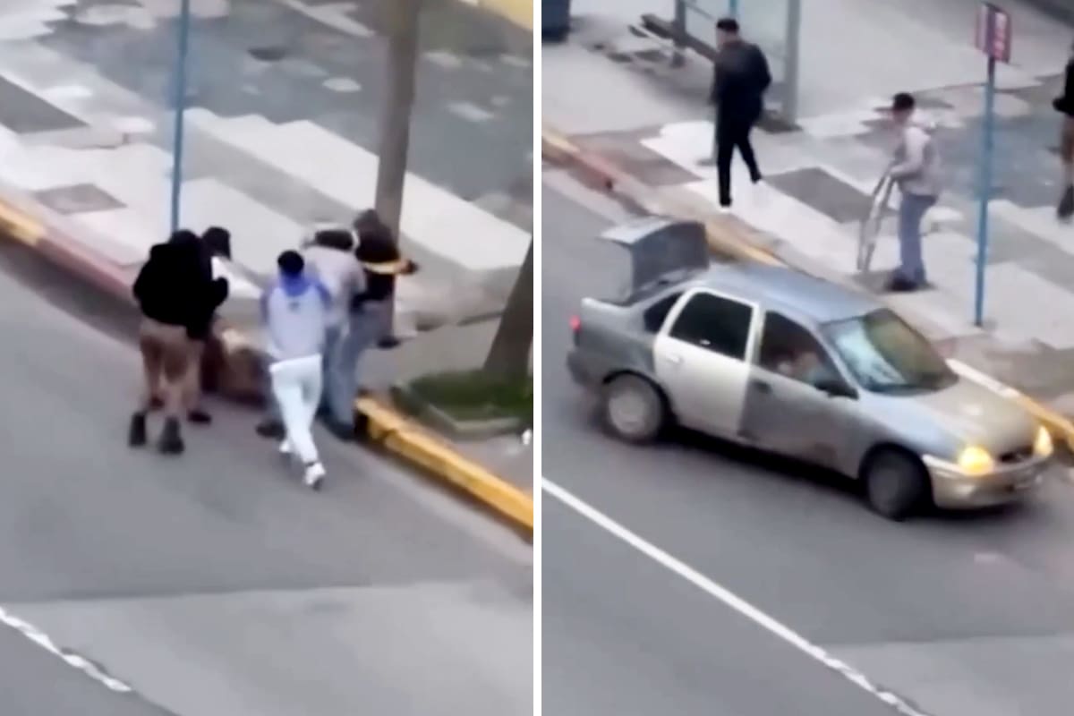 Un joven recibió una golpiza a la salida de un boliche en Mar del Plata y un auto se metió en contramano para defenderlo