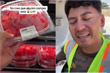Un joven se sorprendió con los precios de la fruta picada en Estados Unidos