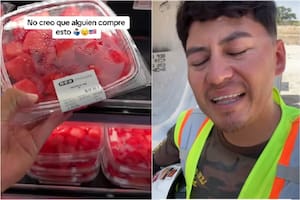 Un joven se sorprendió con los precios de la fruta picada en Estados Unidos
