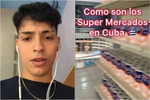 Un joven tiktoker mostró cómo son los supermercados en Cuba y dejó a todos atónitos