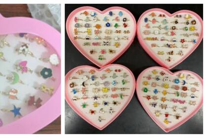 Un juego de anillos y joyas de Newmemo comercializado a través de la plataforma Amazon, se retiró del mercado de manera urgente debido a la detección de sustancias tóxicas