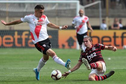 Un juego de lucha y fuerza en el que River se siente cómodo
