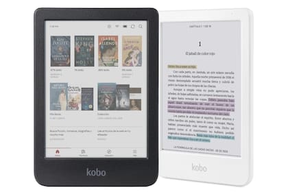 Un lector de libros electrónicos Kobo Clara con pantalla de tinta lectrónica color de 6 pulgadas