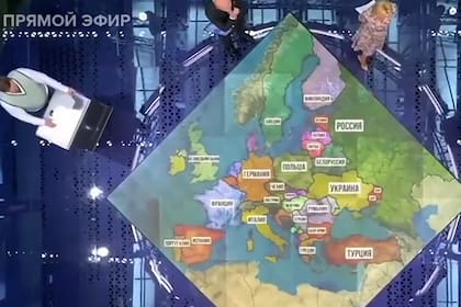 Un legislador aliado de Putin debatió en la televisión rusa cuál sería el primer destino de ataque en Europa
