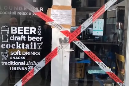 Un local clausurado tras el operativo