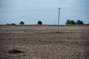 Un lote en Hughes, Santa Fe, que para esta época del año ya debería estar sembrado