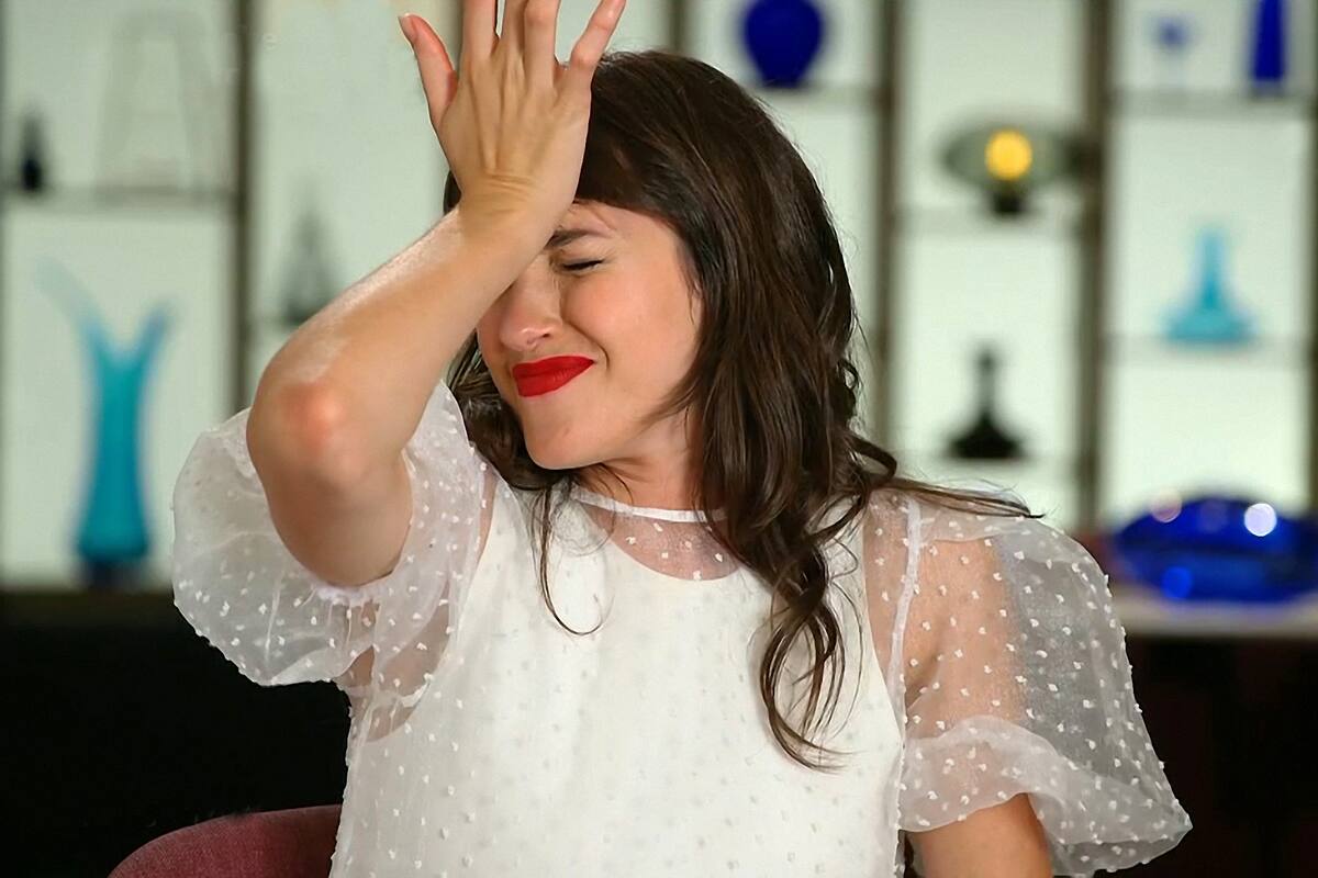 Un mal momento para la actriz.