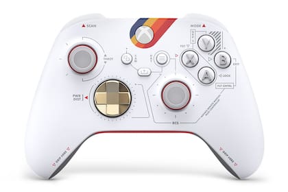 Un mando de Xbox que rinde homenaje al juego Starfield