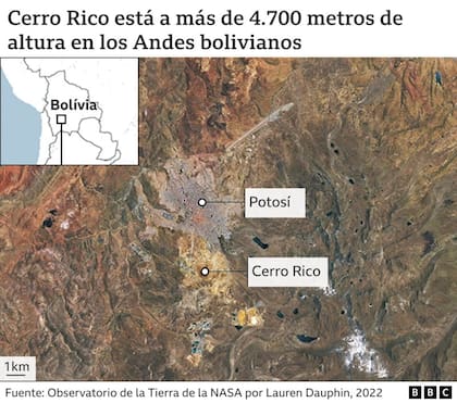 Un mapa de la zona.