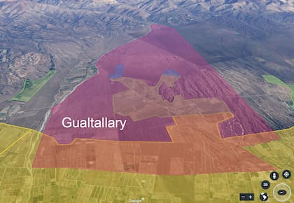 Un mapa para entender la región de Gualtallary