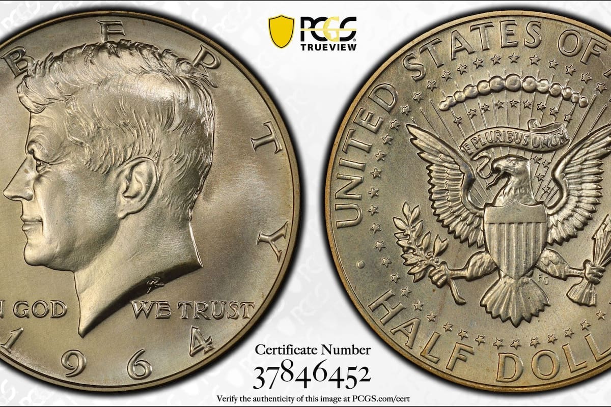 Un medio dólar Kennedy de 1964 puede llegar a valer entre 26.500 y 156.000 dólares.