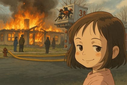 Un meme reconvertido en una viñeta dibujada por ChatGPT con el estilo de Studio Ghibli