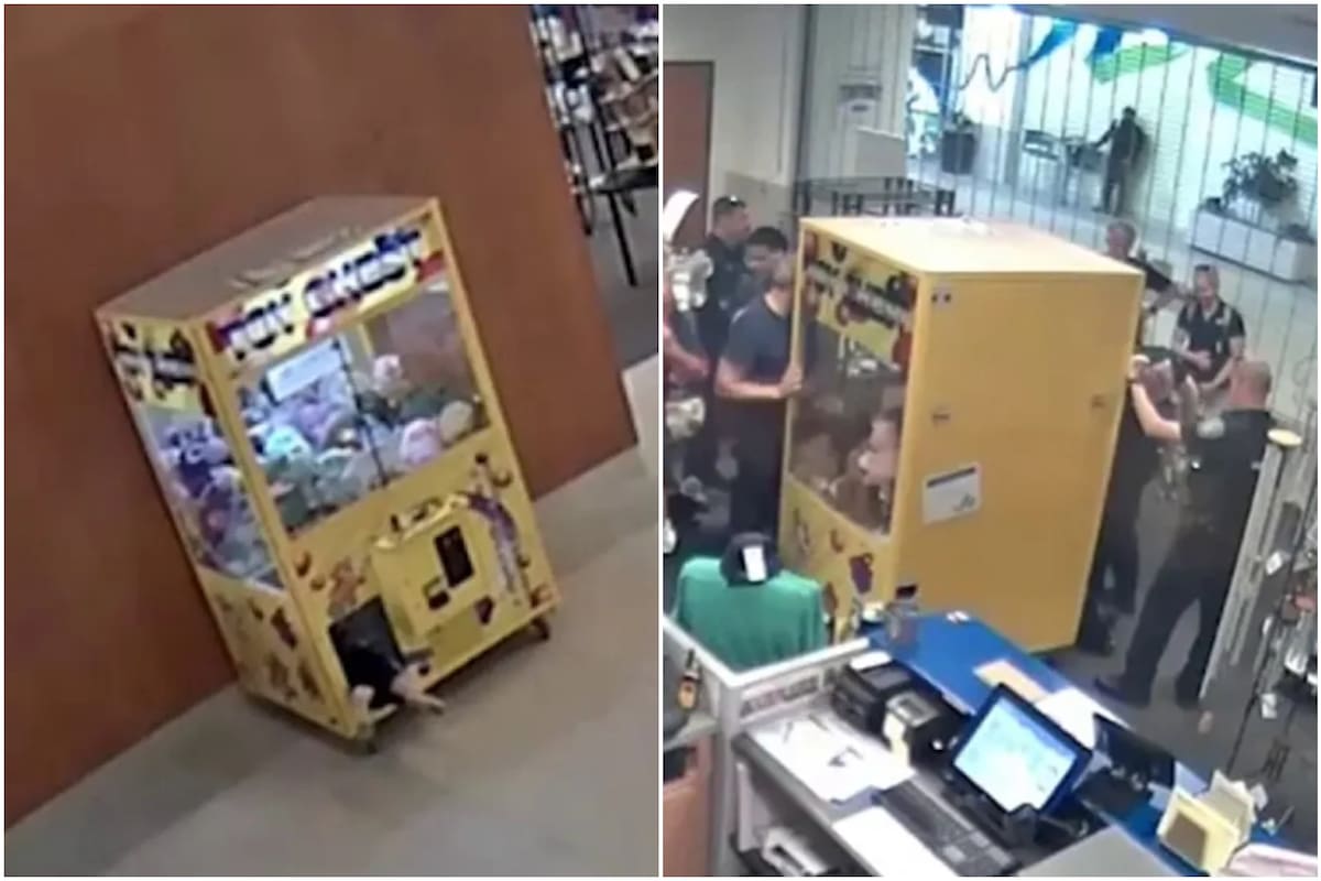 Un menor ingresó a través de la abertura de premios de una máquina recreativa en un centro comunitario de Ohio
