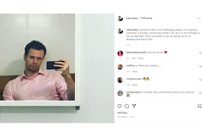 Un mensaje enigmático del actor en sus redes sociales