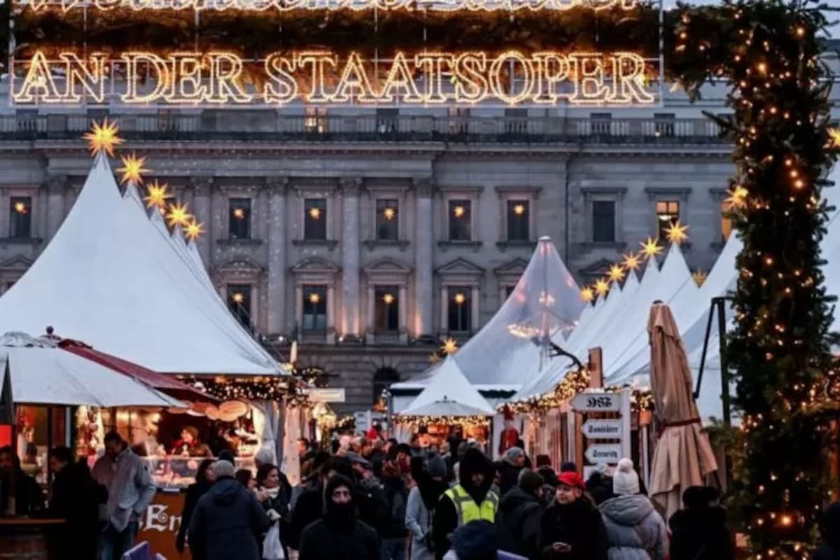 Un mercado navideño en Alemania