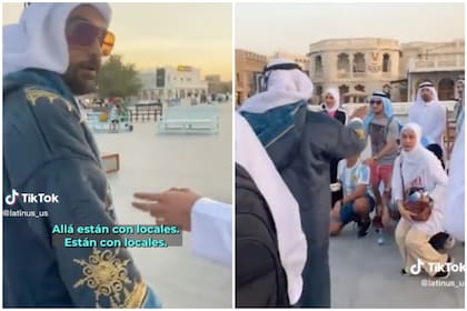 Un mexicano bromeó con aficionados argentinos sobre la prohibición para tomar fotografías en las calles de Qatar