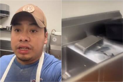 Un mexicano mostró en TikTok qué hace como lavaplatos en EE.UU. y cuánto gana por hora