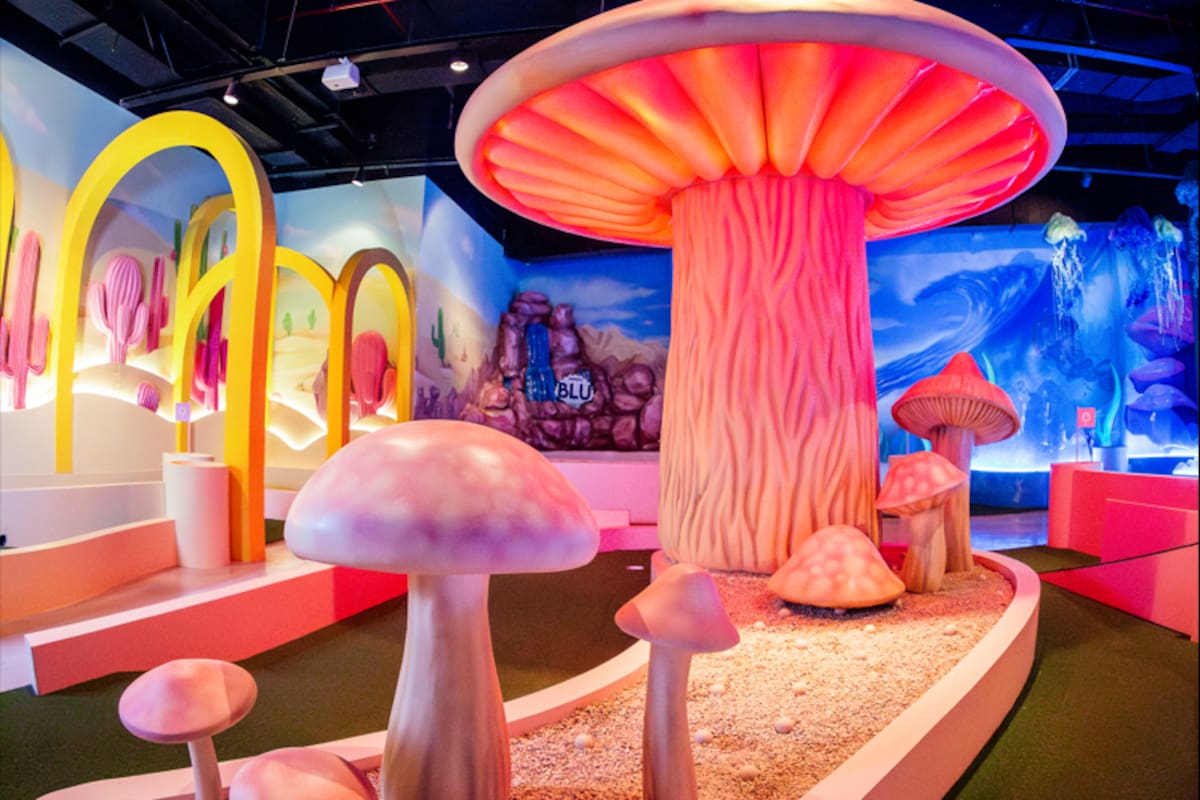 Un Minigolf en el Dot Baires Shopping