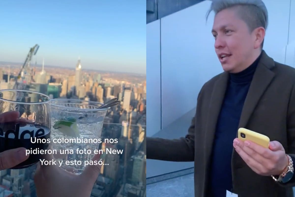 Un mirador de Nueva York fue el escenario para que unos turistas hicieran su hazaña
