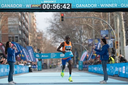 Un momento de gloria para Jacob Kiplimo