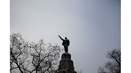 En un parque en Yevpatoriya, Crimea