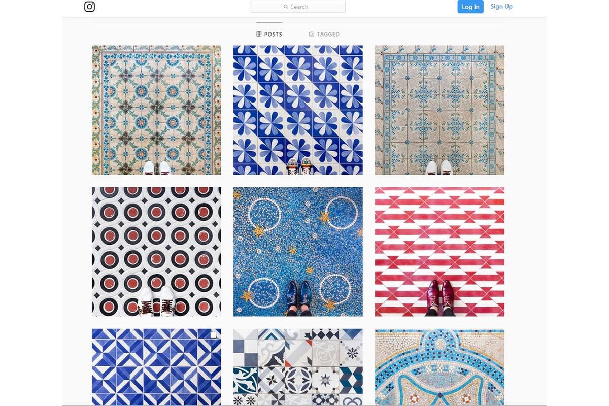 Un mosaico de mosaicos, en Instagram