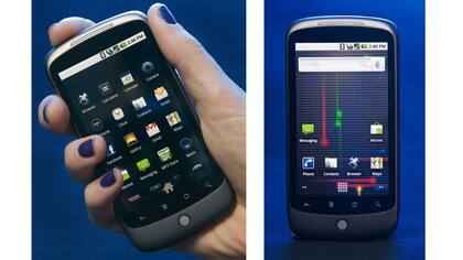 Un Nexus One, de 2010; el diseño es de HTC