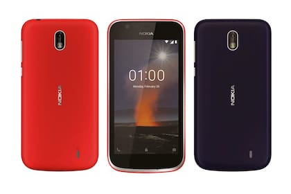 Nokia 1 es otro de los teléfonos disponibles en la Argentina con Android Go