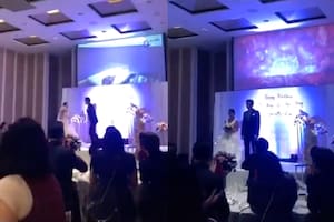 Un novio planeó la venganza perfecta al descubrir la infidelidad de su esposa: la expuso en su propia boda