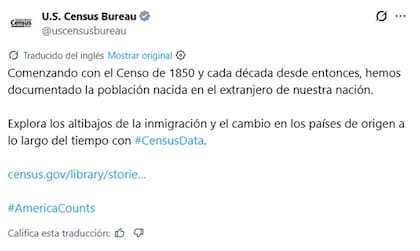 Un nuevo estudio del Censo de EE.UU. sobre las personas nacidas en el extranjero dio datos actualizados