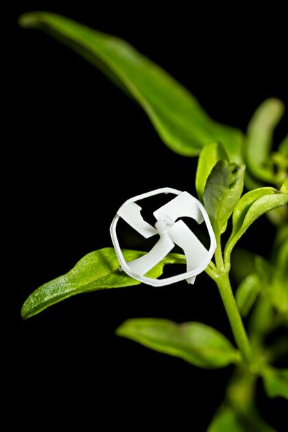 Un nuevo robot volador inspirado en insectos, creado en la Universidad de Berkeley, puede planear, cambiar de trayectoria y alcanzar objetivos pequeños, como un abejorro de flor en flor. Con menos de un centímetro de diámetro, el dispositivo pesa tan solo 21 miligramos, lo que lo convierte en el robot inalámbrico más pequeño del mundo capaz de volar de forma controlada.