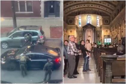Un operativo del ICE frente a una iglesia en Chicago provocó alerta entre feligreses y vecinos
