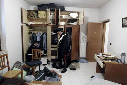 Un operativo policial en la casa de un capo de la Camorra