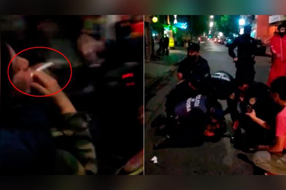 Un operativo policial sacó a la mujer de la camioneta en la que se trasladaba y la obligó a escupir los pedazos de billete que tenía en la boca