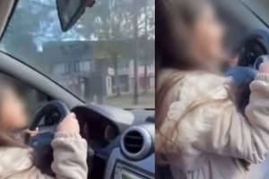 Un padre filmó a su hija de 9 años mientras conducía un auto por las calles de Chubut
