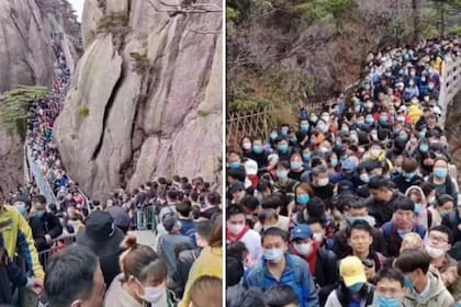 Un Parque Nacional de China ofreció entrada gratuita tras el confinamiento por coronavirus y asistieron más de 20.000 personas