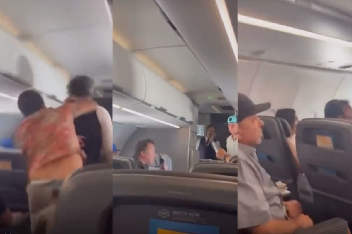 Un pasajero golpeó a un azafato por razones desconocidas; ya fue detenido y es investigado