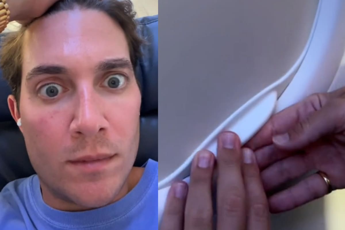 Un pasajero mostró los intentos de su compañero de vuelo por abrir su ventanilla en el avión