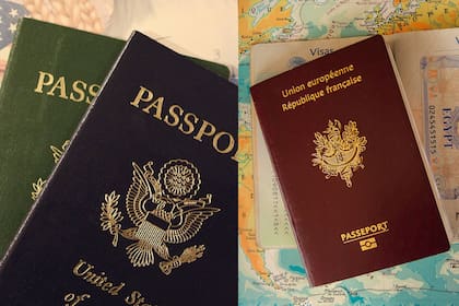 Un pasaporte puede ser verde, azul, rojo o negro