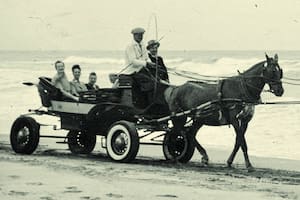 Un paseo en carro por las playas de Pinamar
