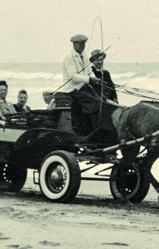 Un paseo en carro por las playas de Pinamar